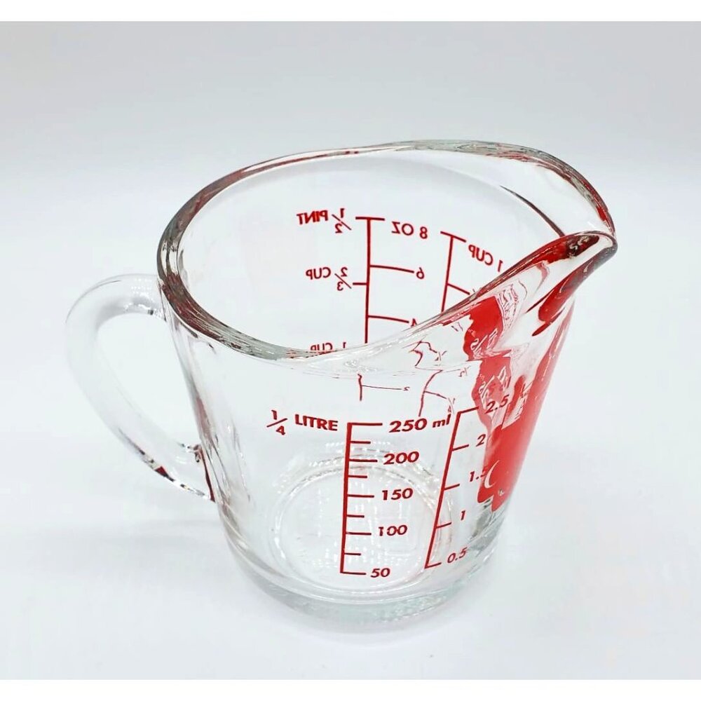 Anchor Hocking Vintage Oven Originals 8oz Glass Measuring Cup #496